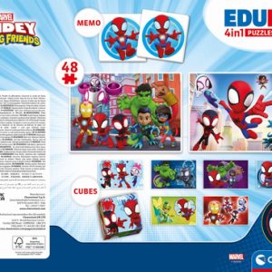 Clementoni – Edukit 4-in-1 Spidey and his Amazing Friends