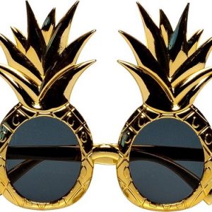 Partybril ananas goud