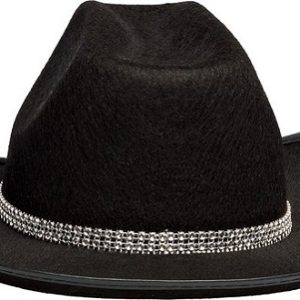 Cowboy hoed daisy zwart