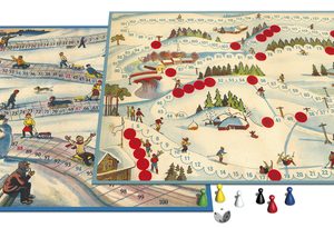 Spellen van toen – Sleetje rijden/Skiclub (Ganzebord)