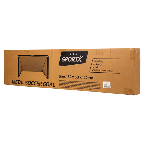SportX Metalen Voetbaldoel 182x60x122cm - Afbeelding 3