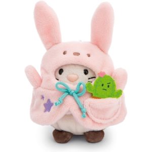 Knuffel Kat Angy met cactus en konijnenkostuum