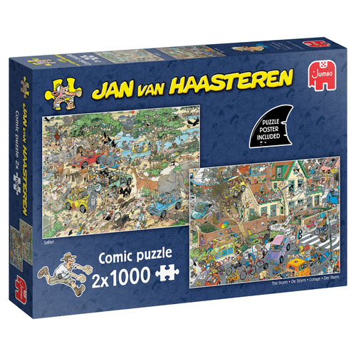 Jan van Haasteren - Safari & Storm (2x1000 stukjes)