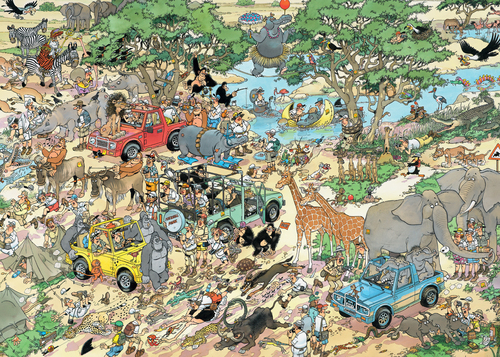 Jan van Haasteren - Safari & Storm (2x1000 stukjes) - Afbeelding 2