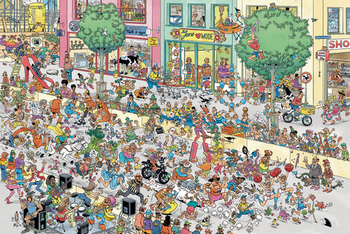 Jan van Haasteren - Een naaldhak te hoog (1500st) - Afbeelding 4