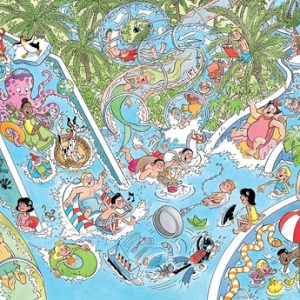 Jan van Haasteren Junior 22 – Waterglijbaan gekte (360st)