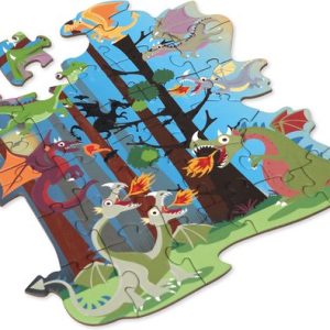 Scratch Compact Puzzel 29 st Contour Puzzel Draken