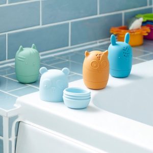 Tickit Silisoft – Dierlijke Waterspuiters (Neutrale Kleuren)