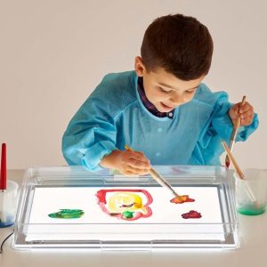 Fun Stuiterbal Neon met licht 10cm 4 ass.