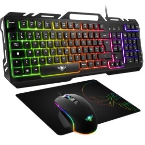Gaming Set Toetsenbord + Muis + Muismat Zwart
