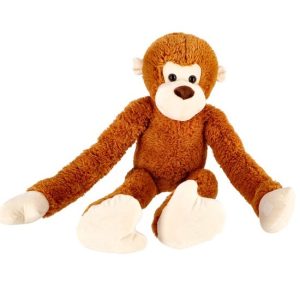 Knuffel Pluche Aap Lange Armen Bruin