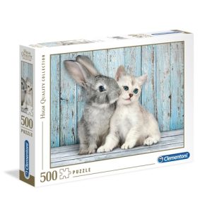 Clementoni Puzzel 500st Cat & Bunny