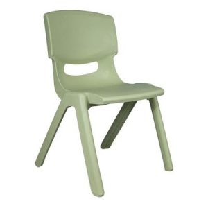 Stoeltje PVC lichtgroen – stevig – zithoogte 28cm