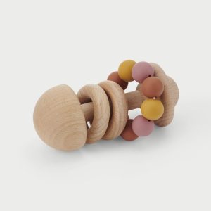 Tickit Silisoft Kralen Bijtspeelgoed (Aarde Kleuren) (0+m)