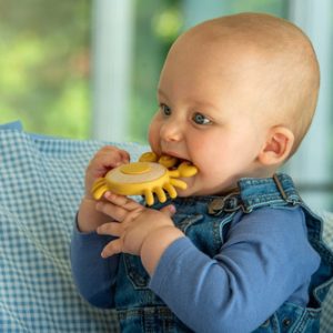 Tickit Silisoft Krab-Bijtspeelgoed (Neutrale Kleuren)