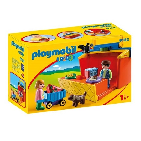 Playmobil 1*2*3 - Meeneem marktkraam 9123