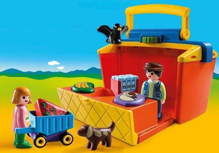 Playmobil 1*2*3 - Meeneem marktkraam 9123 - Afbeelding 4