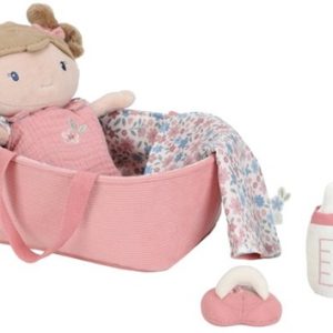 Little Dutch – Babypop in mandje Rosa GRS