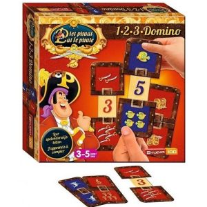 Piet Piraat 1-2-3 domino spel