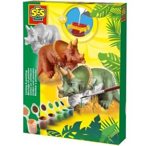 SES Creative – Gieten en schilderen – Triceratops