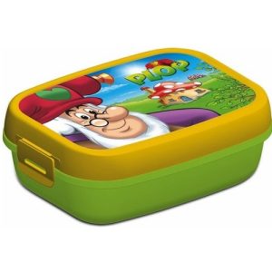 Kabouter Plop – Brooddoos (groen/geel)