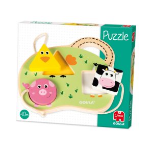 Goula – Houten (inleg)puzzel – Boerderijdieren
