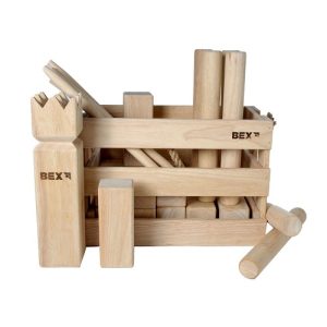 Kubb Viking original houten kist naturel