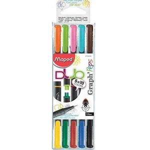 Maped Graph Peps Fineliner Duo 5stuks