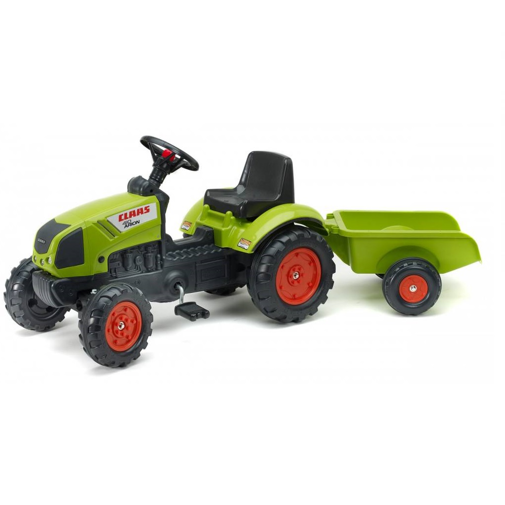 Traktor Claas Arion 410 met aanhanger