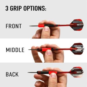 ACE Brass 100% Rubbergrip Dartpijl 22gr – 3stuks