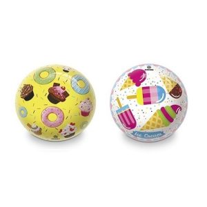 Bal (PVC) Ø 23cm – snoep design (donut/ice cream) – 1 exemplaar