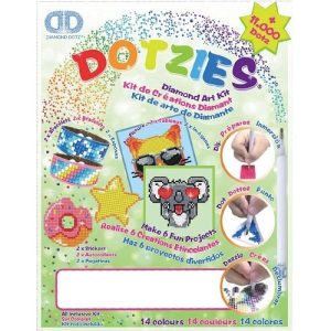 Diamond Dotz – Megapack Dotzies Art Kit  (6-delig) – groen