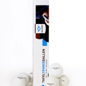 Tafeltennis ballen Ø 40mm – 6stuks (wit)