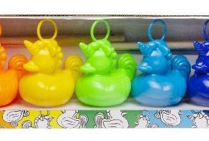 Kermiseendjes UNICORN (7stuks) met 2 hengels