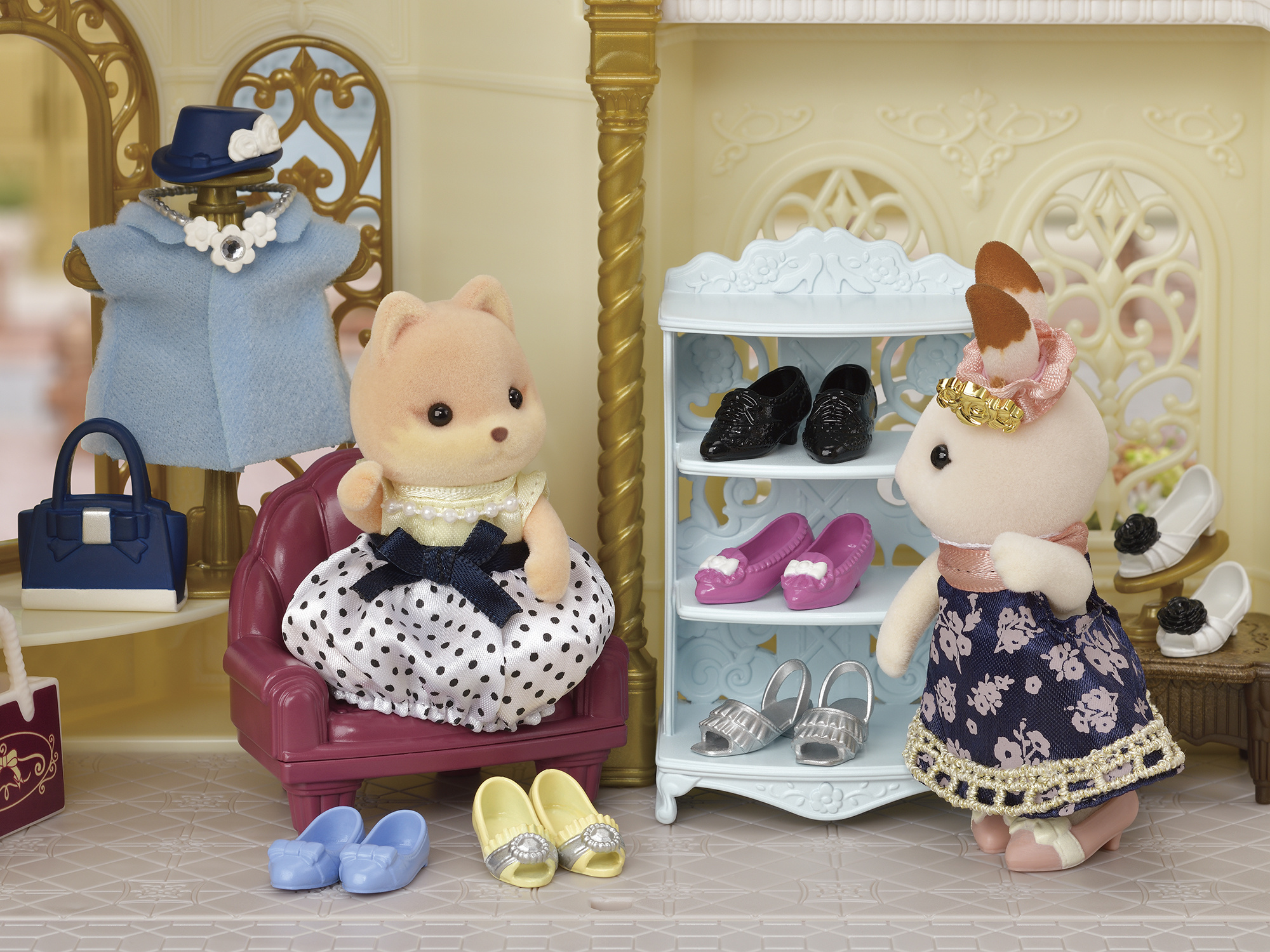 Sylvanian Families - Fashion Speelset Shoe Shop (Karamel Hond) - Afbeelding 6