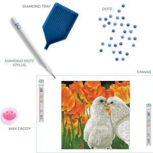 Diamond Dotz – Kissing Doves 31x31cm