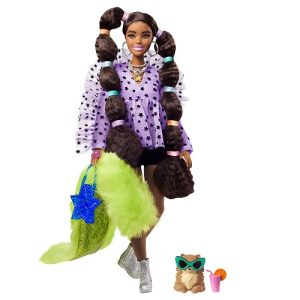 Barbie Extra Doll met Paardenstaart en Haarelastiekjes
