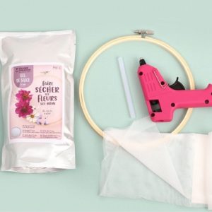Kit deco – Tule en droogbloemen 18cm