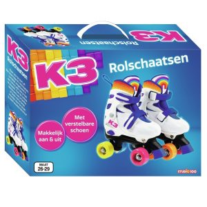 K3 Rolschaatsen ‘Regenboog’ – maat 26-29