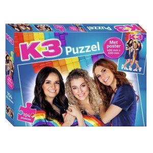K3 – Puzzel “Regenboog” (104stuks) + poster