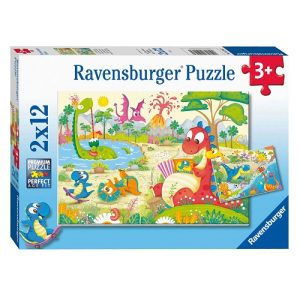 Puzzel (2x12stuks) – Lievelingsdino’s