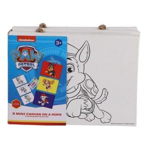 Paw Patrol – Schilderset (3x canvas aan touw + verf)