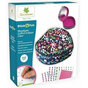 Sycomore Stick & Fun Mosaics – Sieradendoos Hart (3D mozaïeken) 650stuks