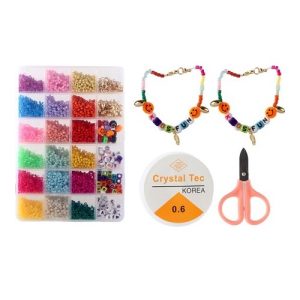 Kralen 300gr/24 soorten in PVC-box