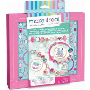 Make it Real – Armbanden Think Pink met halo-bedeltjes