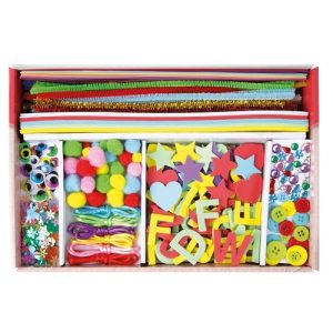 Creatief Knutselkoffer (roze) – 400stuks