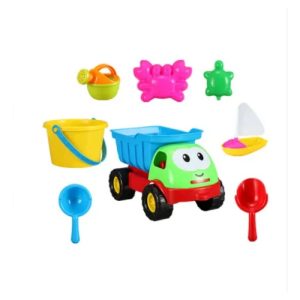 Kiepwagen met strandspeelgoed