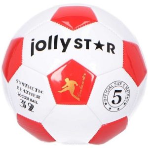 JollyStar Voetbal Euro – maat 5 (rood/wit)