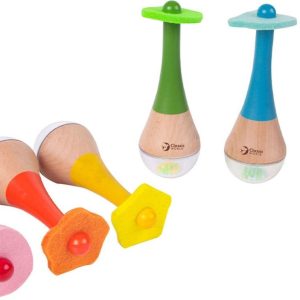 Classic World Regenboog Maracas (hout)