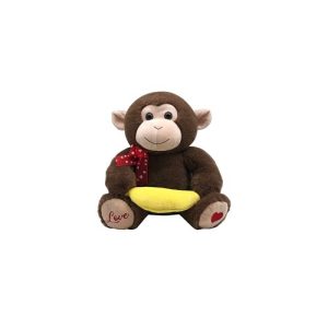 Knuffelaap met banaan Love – 23cm